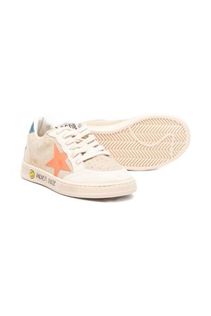 beige leather sneakers GOLDEN GOOSE KIDS | GJF00439F00805015863